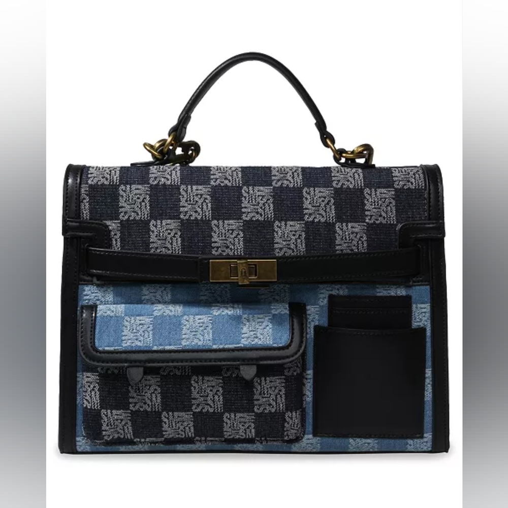 NWT STEVE MADDEN Bpatch Jacquard Tote Handbag